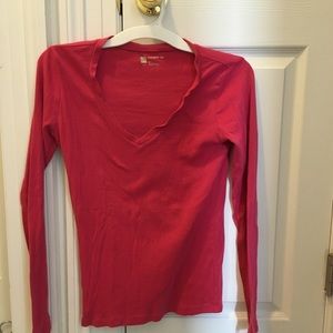 Gap Long Sleeve Tee - V neck Ladies Medium